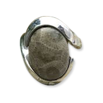 Petoskey Stone Ring F - Size 7