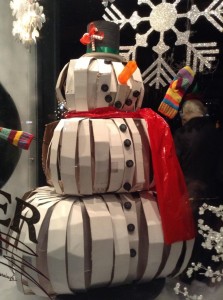 Snowman display for  Petoskey Holiday Open House