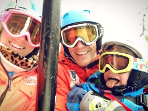 Downhill Skiiing with family