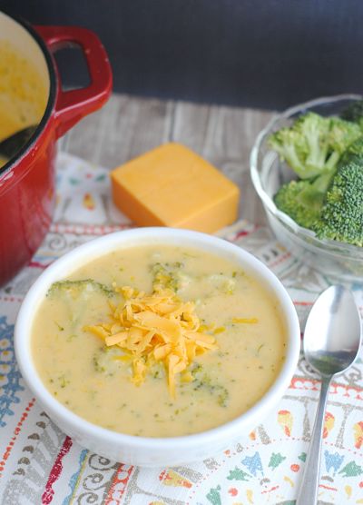 cheesy cream of broccoli Soup recipe Grandpa Shorter's 
