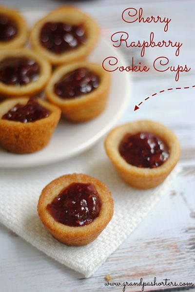 Recipe: Cherry Raspberry Cookie Cups