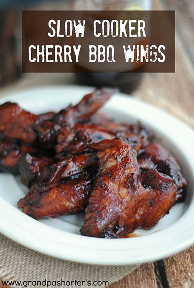 Grandpa Shorter's Brownwood Farms Cherry BBQ Sauce Wings Slow Cooker