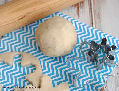 Grandpa Shorter's Homemade Sparkly Winter Playdough Kids Activity