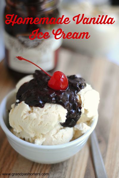 Ice Cream Recipe Brownwood Farms Grandpa Shorters 