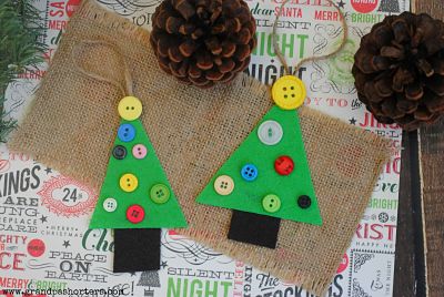 Grandpa Shorter's Kids Craft Felt Ornaments Holidays Christmas 