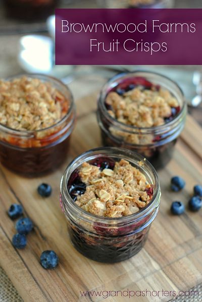 Grandpa Shorter's Fruit Crisps Crumble Recipe Jars Dessert