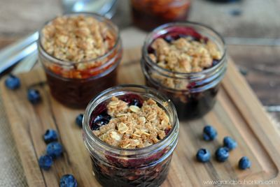 Grandpa Shorter's Fruit Crisps Crumble Recipe Jars Dessert