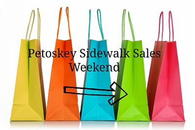 Downtown Petoskey Sidewalk Sales Shopping Grandpa Shorter's
