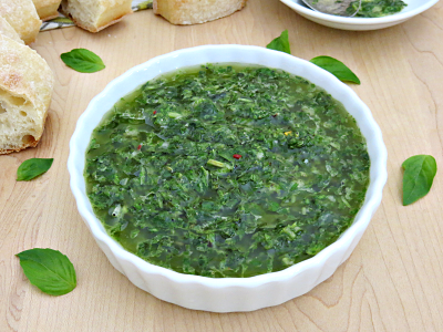 Grandpa Shorter's Basil Chimichurri Sauce Recipe 