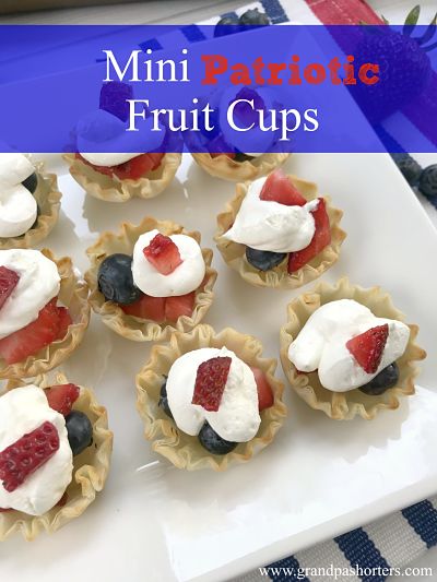 Grandpa Shorter's Mini Patriotic Fruit Cups