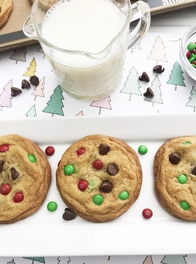 Holiday Chocolate Chip and M&M Cookie Recipe