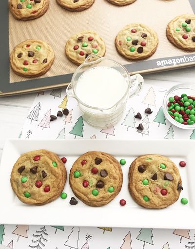 Holiday Chocolate Chip and M&M Cookie Recipe