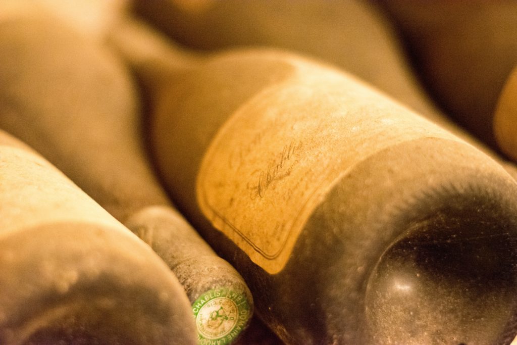 wine history  dusty wine bottles