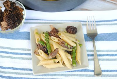 Grandpa Shorter's Simple Morel & Asparagus Pasta Recipe