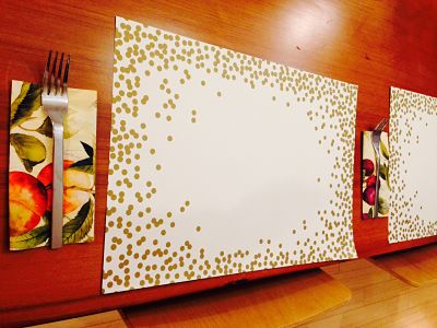 Paper placemats are cutting edge for any hostess who likes to entertain in style without the mess. 