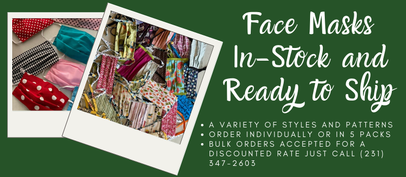 Fabric Face Masks In-Stock and Ready to Ship with Bulk Discounts Available