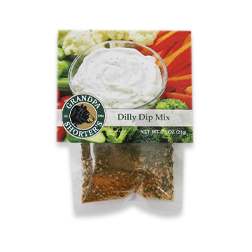 Grandpa Shorter's Dilly Dip Mix Add Sour Cream and Mayonnaise Veggie Chip Dip