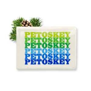 Petoskey Graphic Magnet (Green-Blue)