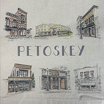 Petoskey Buildings Tote Bag