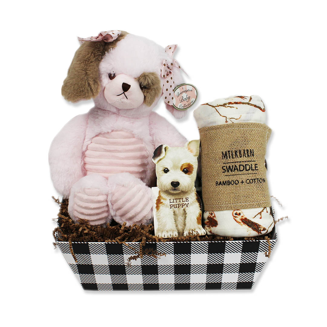 Custom New Baby Girl Gift Basket (Standard)