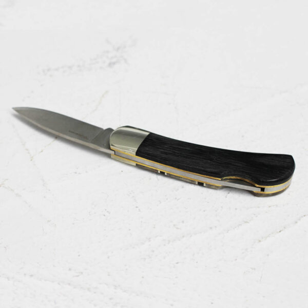 Petoskey Stone Pocket Knife - Black Stripes - Image 2