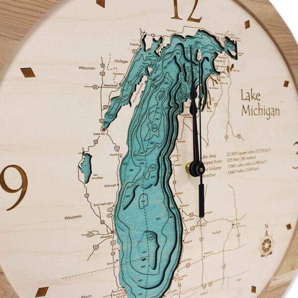 Lake Michigan Clock Close 1