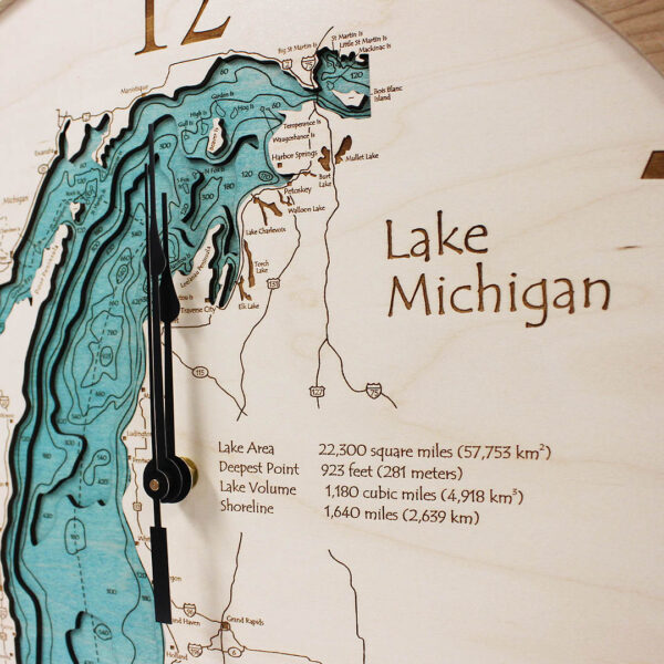 Lake Michigan Clock Close 2