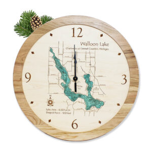 Walloon Lake Nautical Wood Clock