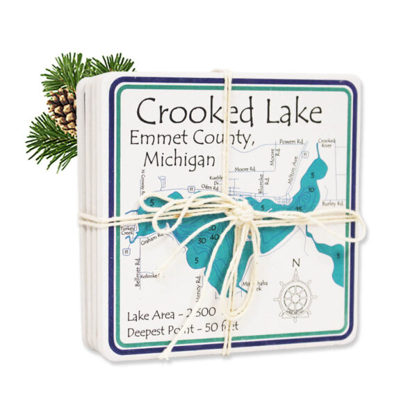 Crooked Lake Stone Coasters