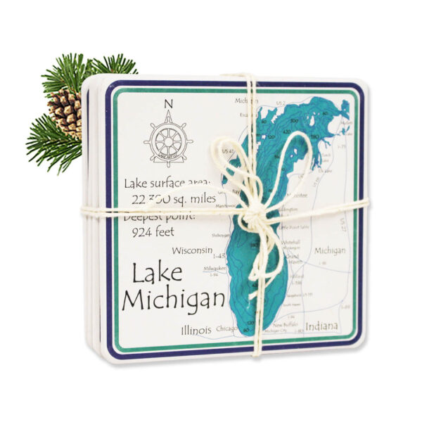 Lake Michigan Stone Coasters