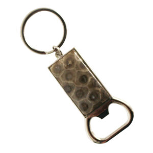 Petoskey Stone Bottle Opener Keychain B