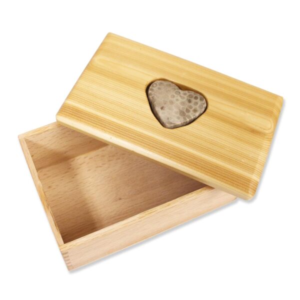 Petoskey Stone Heart Box - A2