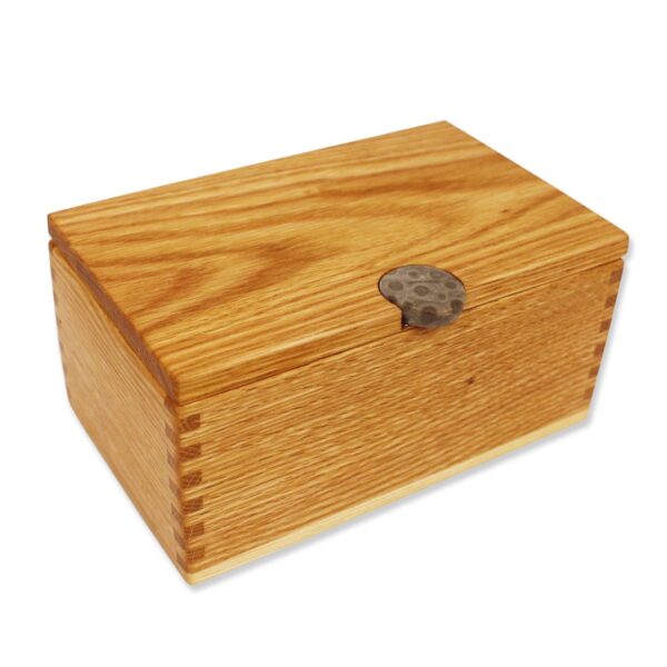 Wooden Petoskey Stone Box C