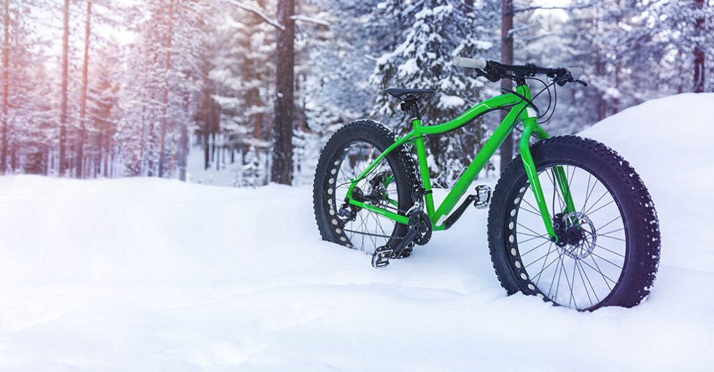 Fat Biking in Petoskey is a great winter sport activity.