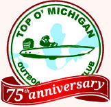 Top o Michigan boat race 75th anniversary logo