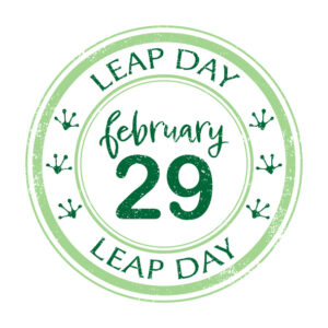 February 29 is leap day