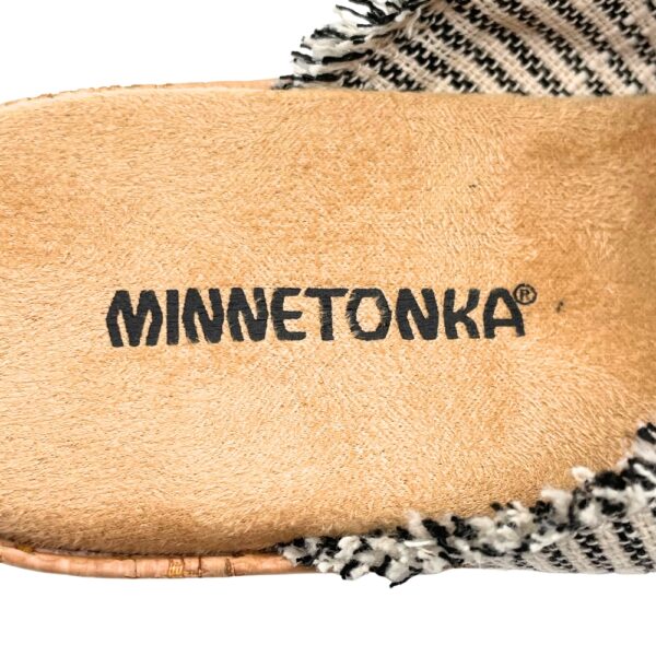 Minnetonka - Posey Black-Natural Stripe Sandals 3