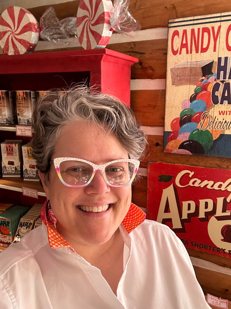 Jennifer at the Candy Cabin