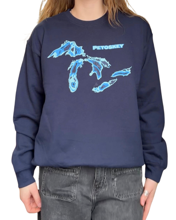 Michigan Great Lakes Crewneck Sweatshirt