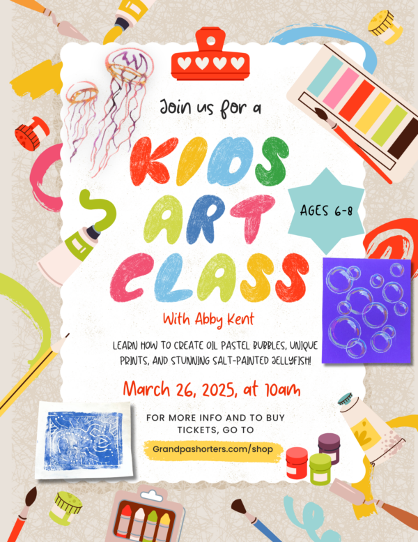 Abby Kent Kids Art Class Flyer