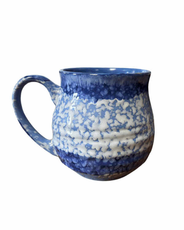 Petoskey Michigan 18oz Drip Glaze Blue Belly Mug