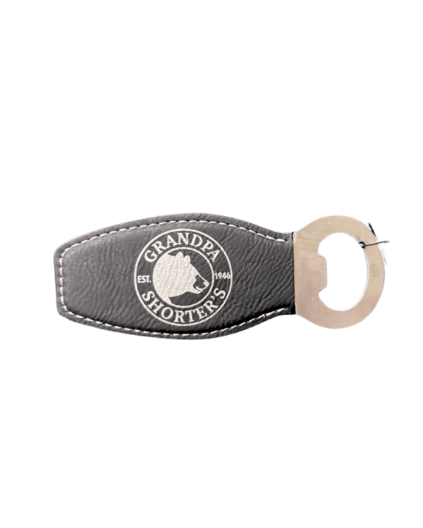 Black & Silver Petoskey Bottle Opener Magnet
