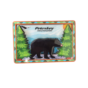 Petoskey Michigan Bear Magnet – 3.5"