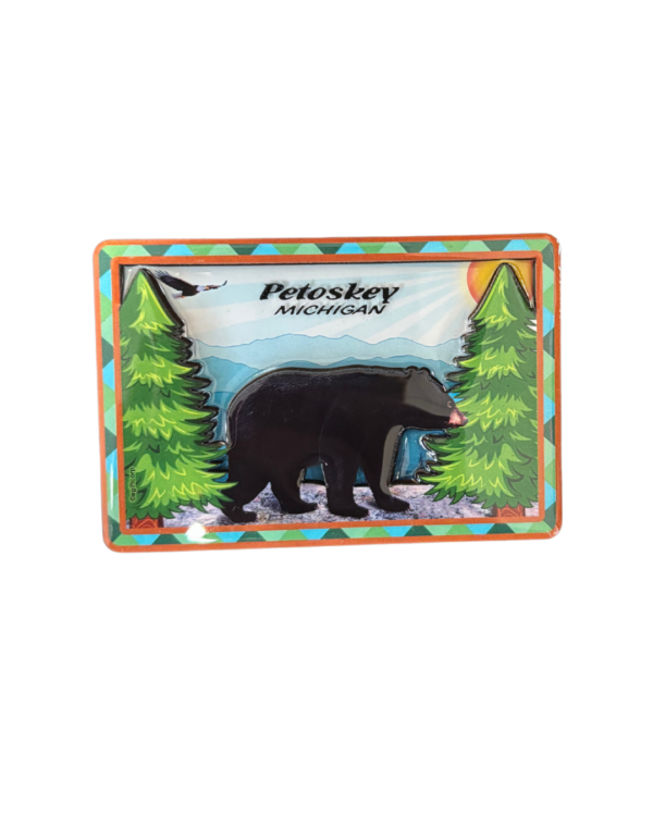 Petoskey Michigan Bear Magnet – 3.5"