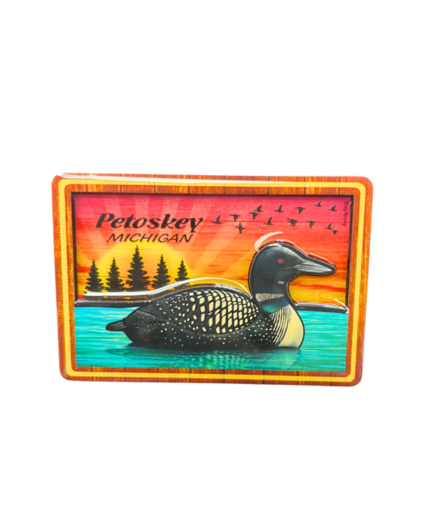 Petoskey Michigan Loon Magnet – 3.5"