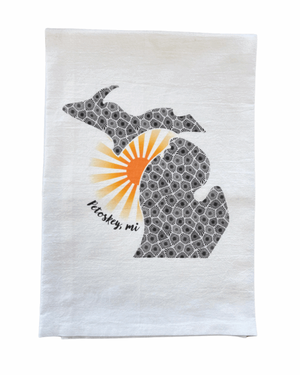Petoskey, MI Cotton Dish Towel