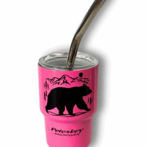 Bear Sunset – 3oz Stainless Steel Mini Tumbler