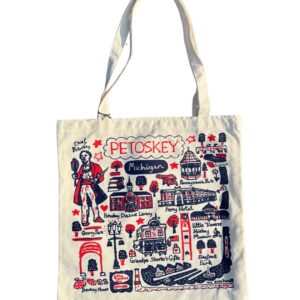 Exclusive Petoskey Michigan Canvas Tote Bag