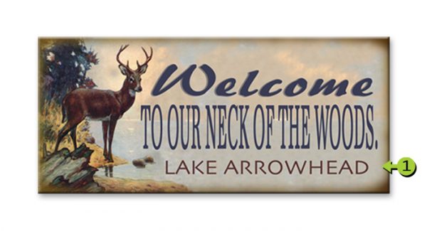 Our Neck of the Woods Sign
