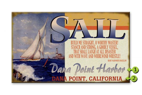 Sailing Port Sign
